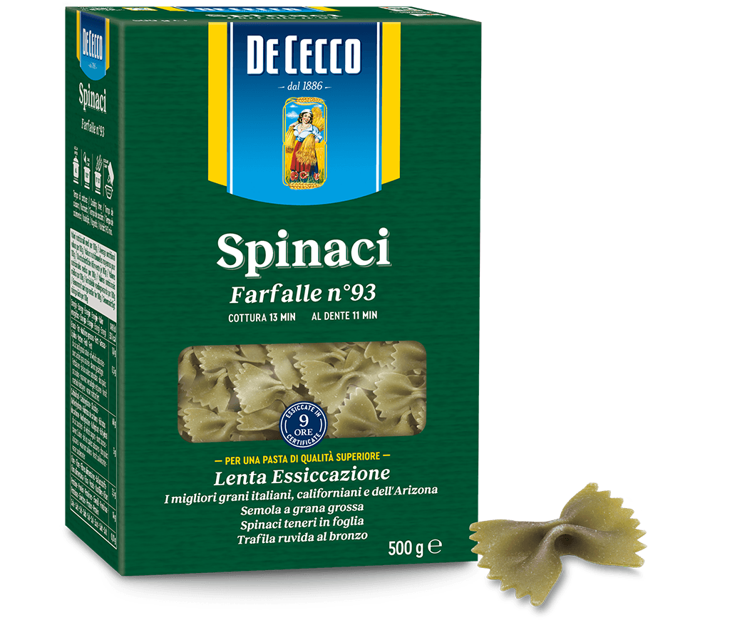 Farfalle con spinaci (Фарфалле со шпинатом) n°93 Farfalle con spinaci (Фарфалле со шпинатом) n°93