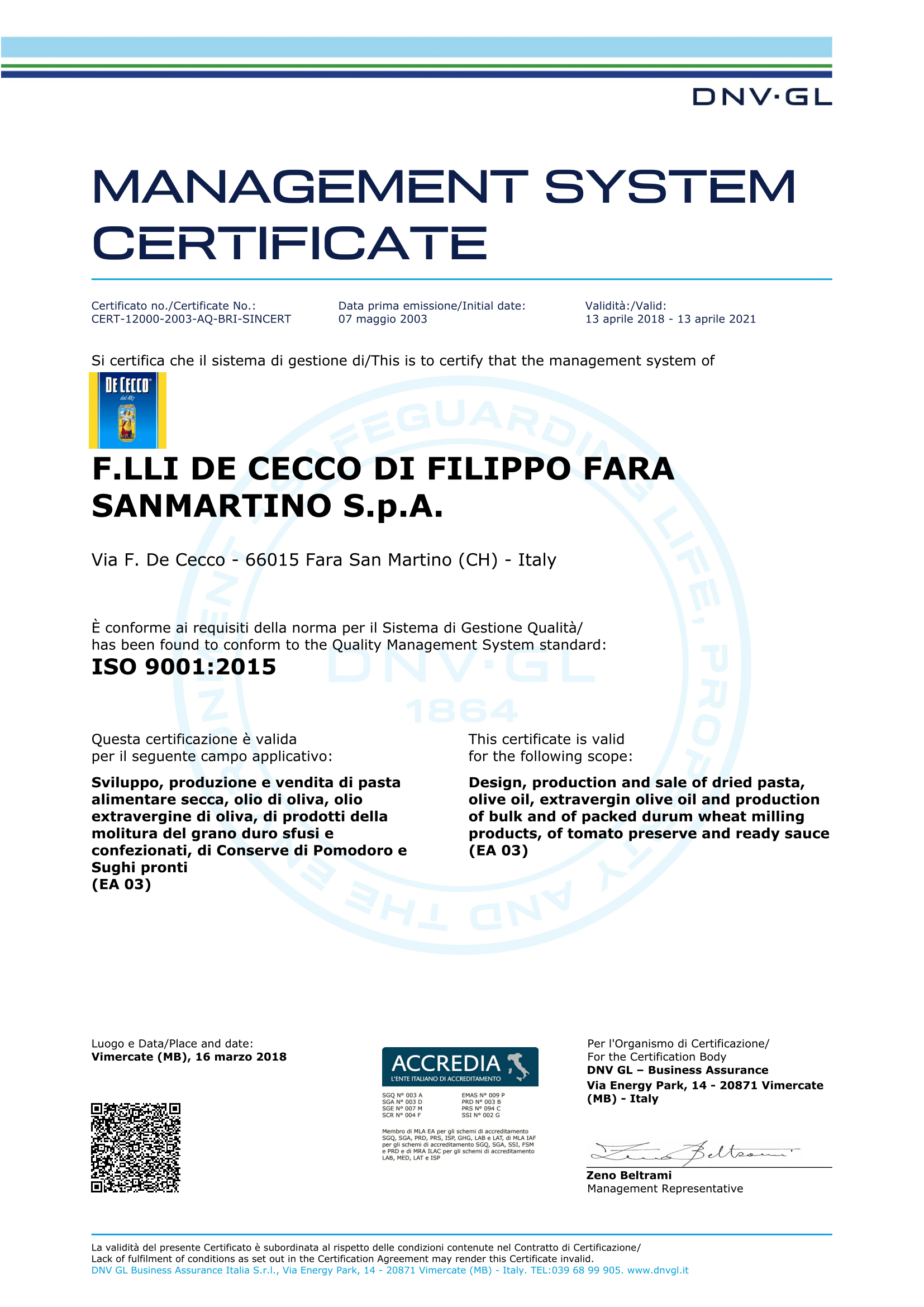 ISO 9001:2015 ISO 9001:2015